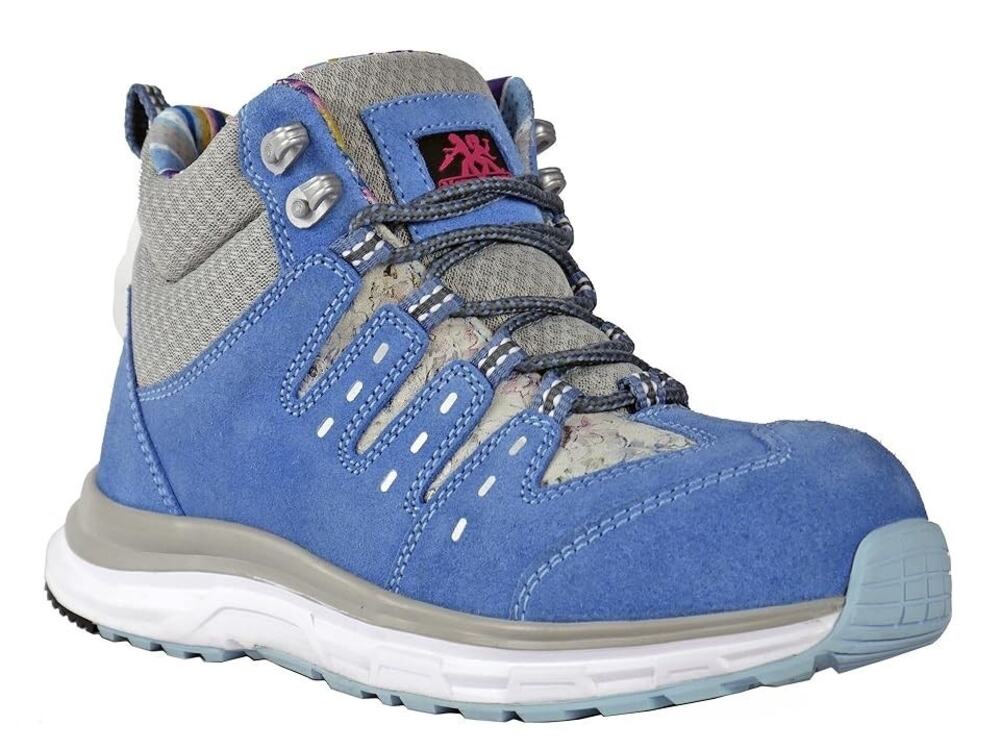 Moxie Trades Womens Trisha Work Boots US 5 EU 36 Blue Suede SR Composite Toe NIB